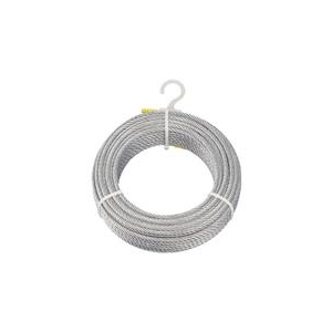 トラスコ中山 TRUSCO　メッキ付ワイヤーロープ　Φ6mmX30m CWM-6S30-イメージ1