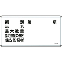 日本緑十字社 標識 類別・品名・保安監督者 スチール FC412GK-8248095