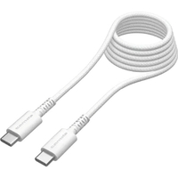 多摩電子工業 PD60W USB-C to C ケーブル 1．5m ホワイト TH360CC15W