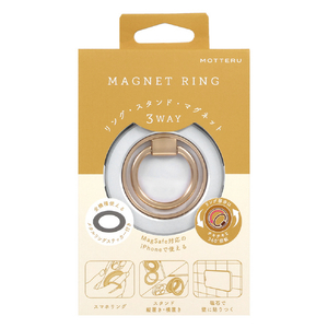 MOTTERU マグネットリング 両面マグネット 360°回転 シルバー×ゴールド MOT-SRING09-SVGD-イメージ2