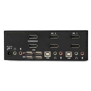 シネックスジャパン KVMスイッチ 2ポートデュアルDisplayPort オーディオ対応 USB 2.0ハブ搭載 ブラック SV231DPDDUA-イメージ2