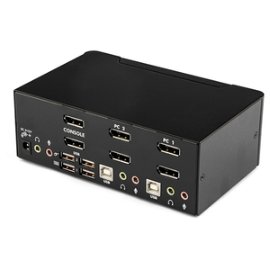 シネックスジャパン KVMスイッチ 2ポートデュアルDisplayPort オーディオ対応 USB 2.0ハブ搭載 ブラック SV231DPDDUA-イメージ4
