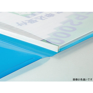 コクヨ クリヤーホルダー 2ポケット エンベロープW A4横 桃 5冊 FC02980-ﾌ-5771P-イメージ2