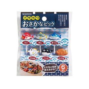 トルネ ブ・サ・カ・ワおさかなピック 6本入 FC716YN-P-3591-イメージ1