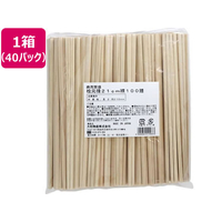 大和物産 割り箸 桧21cm 元禄裸 100膳×40パック FCE647A-011566