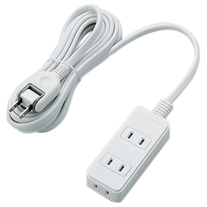 エレコム 電源タップ 雷ガード・ほこり防止シャッター付き(3個口・3m) ホワイト T-KST02-22330WH エレコム 電源タップ 雷ガード・ほこり防止シャッター付き(3個口・3m) ホワイト T-KST02-22330WH