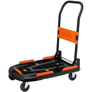 トラスコ 樹脂台車 カルティオ ７８０Ｘ４９０ 折畳 ブラック 完成品 MPK780BK-イメージ7