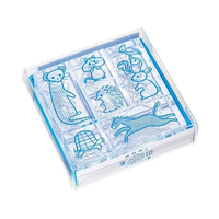 キングジム FC400RH-CLSS-006 透明スタンプ 氷印 セット (ドウブツ