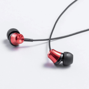 ラディウス Lightningイヤホン Inner Ear Headphones with Lightning レッド HP-NEL11R-イメージ2