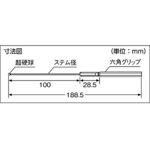 新潟精機 ボールギャップゲージ ステム径2.3mm 規格φ6.5 φ6.52.3φ6.5 FC709JN-1143676-イメージ4