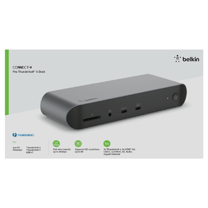 BELKIN 12-in-1 Thunderbolt4 ドッキングステーション シルバー INC006QCSGY-イメージ2