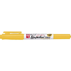寺西化学工業 マジックインキ マジェスタースリム 黄 FCU1772-MMJ70-T5-イメージ1