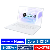 NEC ノートパソコン e angle select LAVIE N16 パールホワイト PCN1635HAWE3