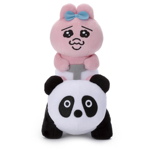 タカラトミーアーツ 可哀想に!メルヘンランド/ぬいぐるみ/パンダに乗ったおぱんちゅ おぱんちゅうさぎ ｶﾜｲｿｳﾆMLﾇｲｸﾞﾙﾐﾊﾟﾝﾀﾞｵﾊﾟﾝﾁﾕ-イメージ1