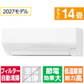 ゼネラル 「工事代金別」 エアコン4．0kWタイプ 14畳向け ゴク暖ノクリア WNシリーズ AS-WN407V2WS