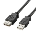 エレコム USB2．0延長ケーブル(A-A延長タイプ) ブラック0.5m U2CE05BK