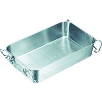 日本メタルワークス IKD/エコクリーン ストッパー付給食バット 運搬型 穴明 FC096KR-4042093