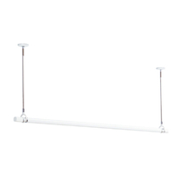 川口技研 室内用物干竿セット QSC型 標準サイズ (竿の長さ/最小145．0～最大234．0cm) ホスクリーン ホワイト QSC-23