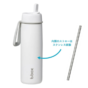ビーボックス フリップトップボトル690ml(ステンレス製水筒) ホワイトアウト 928ﾎﾜｲﾄｱｳﾄ-イメージ3