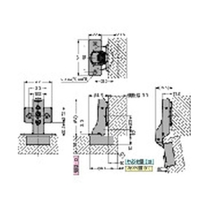 スガツネ工業 スガツネ工業H360-26-16Tラプコン搭載オリンピアスライドヒンジ厚扉用 FC782FN-1956905-イメージ6