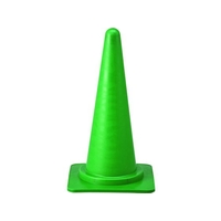 緑十字/カラーコーン 緑 高さ700mm RC-1G ベース385mm角 FC694UE-1127568