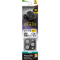 ラスタバナナ iPhone 16 Pro/16 Pro Max用カメラレンズ保護ガラス アルミフレーム ブラック CR4425IP4617P