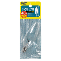 エルパ シャンデリア球 E12口金 40W 1個入り クリア G-73NH(C)
