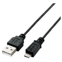 エレコム 極細Micro-USB(A-MicroB)ケーブル ブラック・0.5m U2C-AMBX05BK