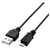 エレコム 極細Micro-USB(A-MicroB)ケーブル ブラック・0.5m U2C-AMBX05BK-イメージ1