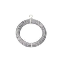 トラスコ中山 TRUSCO　メッキ付ワイヤーロープ　Φ9mmX20m CWM-9S20