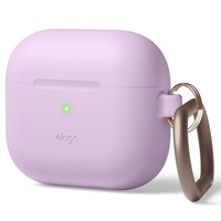 elago AirPods 3用シリコンケース ラベンダー EL_AP3CSSCOH_LV