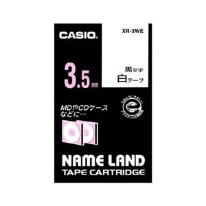 カシオ カシオネームランドテープ XR-3WE カシオ カシオネームランドテープ XR-3WE