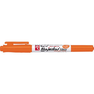 寺西化学工業 マジックインキ マジェスタースリム 橙 FCU1774-MMJ70-T7-イメージ1