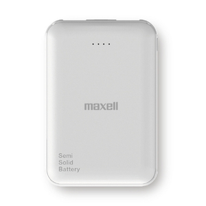 マクセル 半固体モバイルバッテリー5000mAh ホワイト MPC-CSSB5000WH-イメージ1
