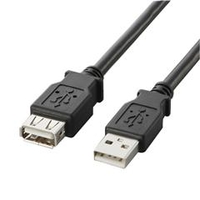 エレコム USB2．0延長ケーブル(A-A延長タイプ) ブラック1m U2CE10BK
