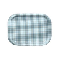橋本達之助工芸 NSトレーS角 取手なしタイプ チェック ブルー ﾄﾚSｶｸﾄﾂﾃﾅｼﾀｲﾌﾟﾁｴﾂｸﾌﾞﾙ