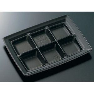 中央化学 軽食容器 CT 沙楽 KS24-18-A BK 身 50枚 FCG911W-00220441-イメージ1