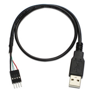 アイネックス ケース用USBケーブル Aオス-セットオス ブラック USB-007D-イメージ1