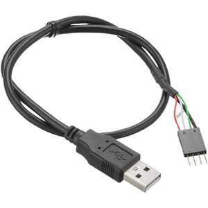 アイネックス ケース用USBケーブル Aオス-セットオス ブラック USB-007D-イメージ2