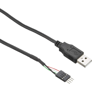 アイネックス ケース用USBケーブル Aオス-セットオス ブラック USB-007D-イメージ3