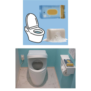 コクヨ Hibifull 流せるトイレのお掃除シート せっけん12枚 2個 FC284SV-KHF-TDS101-2X2-イメージ6