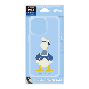 PGA iPhone 14 Pro用クリアタフケース Disney ドナルドダック PG-DPT22Q03DND-イメージ1