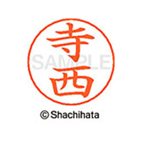 シヤチハタ ネームペン用ネーム シルバー 既製 寺西 FC47260-X-GPS-1489