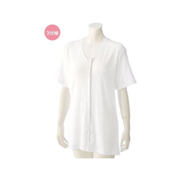 ケアファッション 3分袖大寸ワンタッチシャツ(婦人) ホワイト 3L FCP5123-03811805