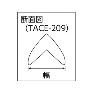 トラスコ中山 TRUSCO コーナーエコクッションS ライトベージュ 20mm×900mm ライトベージュ252020 FC291GJ-4820193-イメージ2