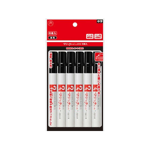 寺西化学工業 マジックインキ No.500 細書 6本パック 黒 FCE259U-M500-T1-6P-イメージ1