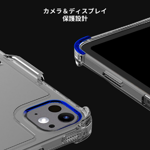 araree iPad Pro 11インチ(M4)用ペンホルダー付きスタンドケース FLEXIELD SP クリア AR26932-イメージ9