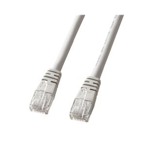 サンワサプライ エンハンスドカテゴリ5より線LANケーブル（20m） ライトグレー KB-T5Y-20N-イメージ1