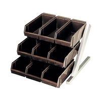 江部松商事 オーガナイザー 3段3列 9ヶ入 ブラック FC172KY-0101360