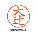 シヤチハタ ネームペン用ネーム シルバー 既製 大辻 FC46275-X-GPS-0504